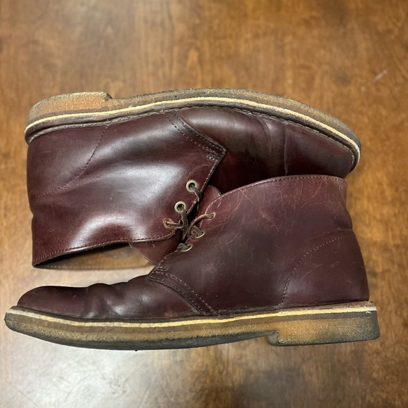 Clarks Originals Men’s Desert Boot Wine/Brown Sz 8 - Picture 6 of 13